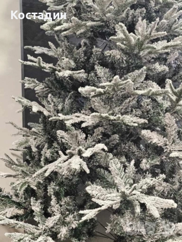 Изкуствена елха K r i n g Melbourne,  Цялата заснежена с метална стойка., снимка 5 - Други - 52209179