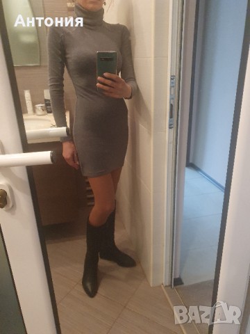 Рокля тип поло от финно плетиво, снимка 5 - Рокли - 34473617