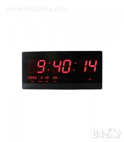 ДИГИТАЛЕН СТЕНЕН ЧАСОВНИК С ТЕРМОМЕТЪР И КАЛЕНДАР - код 4622, снимка 5 - Други - 33979994