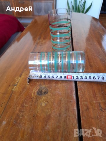 Стара стъклена чаша,чаши #5, снимка 5 - Антикварни и старинни предмети - 34634300