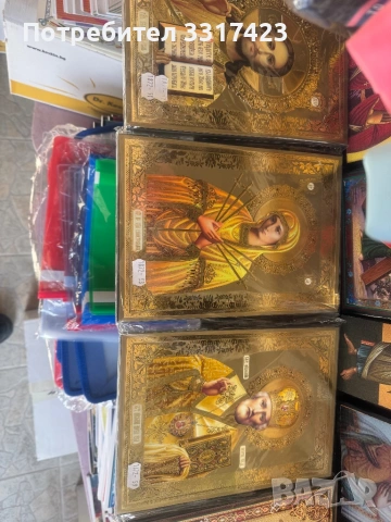 Ръчно рисувани икони на платно, снимка 5 - Други ценни предмети - 53270356