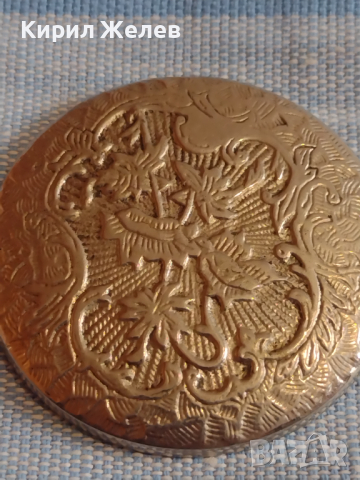 Заден капак за джобен часовник красово орнаментиран стар рядък за КОЛЕКЦИЯ ЧАСТИ 43530, снимка 4 - Антикварни и старинни предмети - 44835018