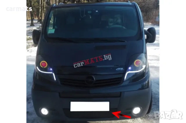 Зимен дефлектор (протектор) за решетка HЕКО за Opel Vivaro (2007-2014) - down