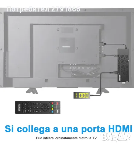 Професионален декодер, Digital Terrestrial 2023, DVB T2 HDMI TV Stick WIFI,Dolby HD 1080P,H265,HEVC, снимка 7 - Приемници и антени - 48670419