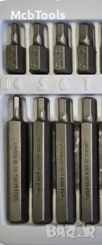 Комплект битове-накрайници STAHLMAYER Hex, XZN и Torx – 40 броя, снимка 3 - Други инструменти - 47698369