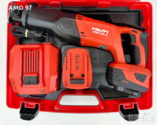 Hilti WSR 22-A - Акумулаторен саблен трион 2x22V 5.2Ah като нов!, снимка 2 - Други инструменти - 50232957