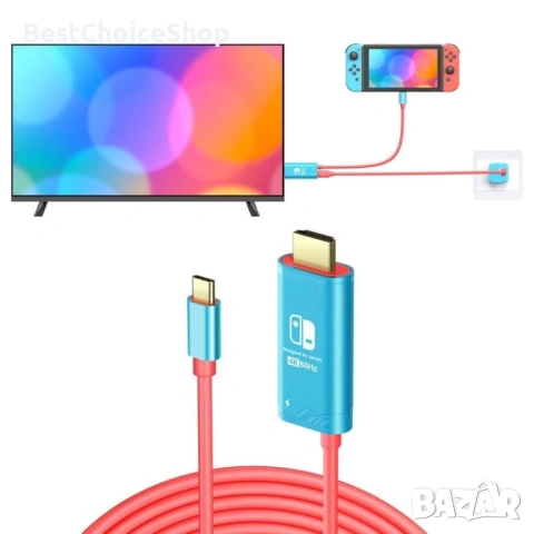 ELUTENG 4K@60Hz USB C към HDMI кабел 2M PD100W