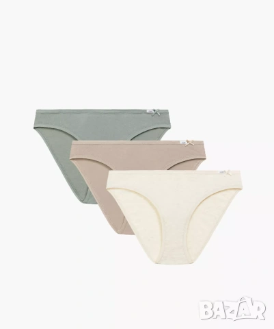 Atlantic - Комплект от 3 чифта дамски бикини памучни, М