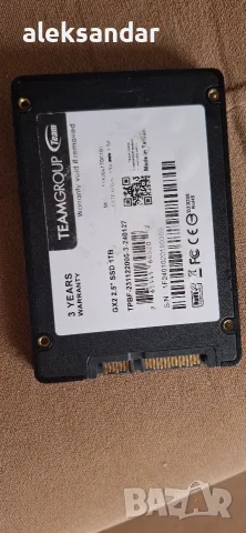 ssd team group 1TB на нула дни на 100процента , снимка 3 - Твърди дискове - 55877319