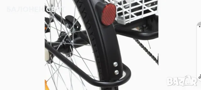 Нов Велосипед Колело Триколка Сгъваема  24 цола 7 скорости, кош и облегалка, снимка 11 - Велосипеди - 47802124