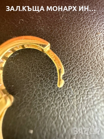 Златна обеца/обецата е една /585/, снимка 6 - Обеци - 51840044