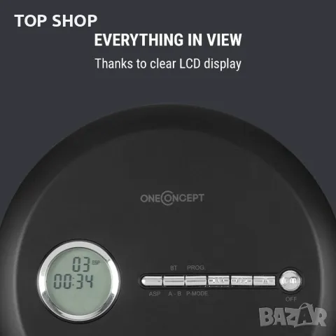 Дискмен OneConcept CDC 100MP3, снимка 4 - Аудиосистеми - 48804769