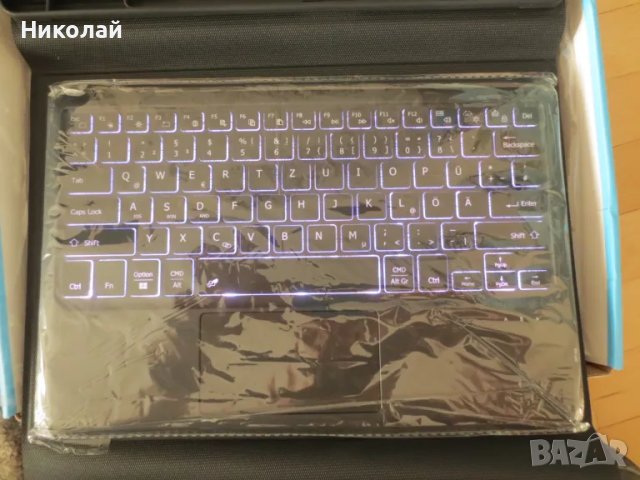 Калъф с блутут клавиатура за Samsung Galaxy Tab S9 12.4, снимка 3 - Таблети - 49117897