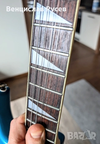 Ibanez EX350 Metallic Blue, 1991, Korea, снимка 4 - Китари - 53408638