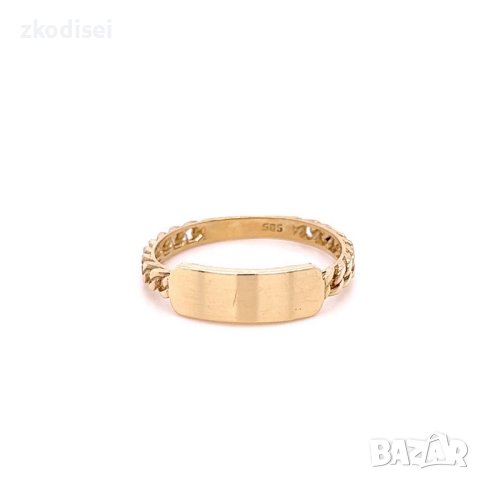 Златен дамски пръстен 1,96гр. размер:53 14кр. проба:585 модел:22048-2
