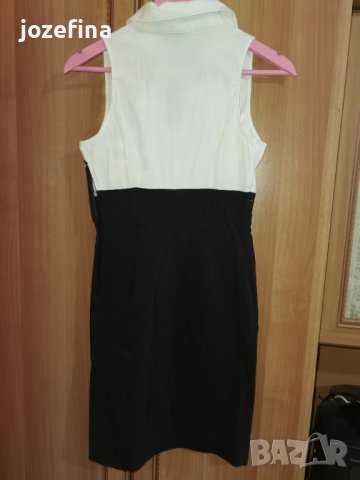 Рокля в бяло и черно, снимка 2 - Рокли - 37505716