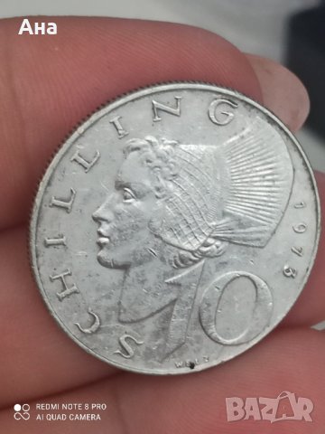10 шилинга Австрия 1973 г сребро

, снимка 1 - Нумизматика и бонистика - 41737127