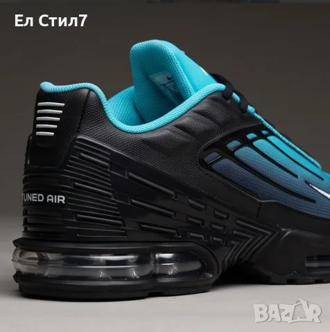 📌Nike Air Max TN 3 Plus Черно и Тюркоаз 41 42 43 44 45 46 Цена 102€ Еконт, снимка 3 - Маратонки - 56217124