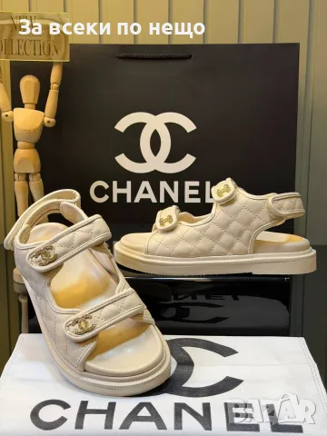 Chanel Дамски Сандали Шанел - Различни Цветове Код SEM-11, снимка 4 - Сандали - 55710317