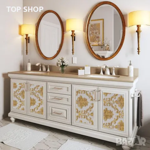 mosegor Gold Damask Ретро релефен нетъкан тапет за декорация, 0,53 x 10 M, снимка 5 - Пана - 49636773