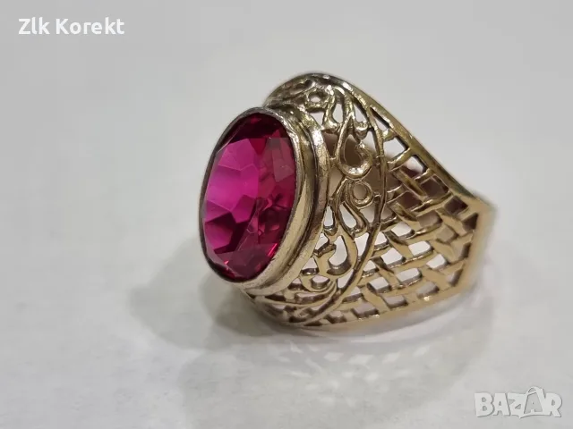 Сребърен пръстен от СССР , снимка 5 - Пръстени - 56271549