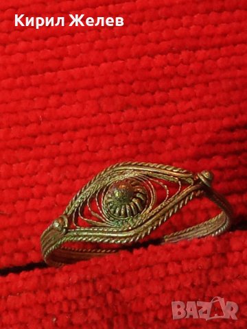 19 ВЕК ВЪЗРОЖДЕНСКИ СРЕБЪРЕН ФИЛИГРАНЕН РЕГУЛИРУЕМ ПРЪСТЕН РЪЧНА МАЙСТОРСКА ЕТНО ИЗРАБОТКА 28778, снимка 7 - Антикварни и старинни предмети - 37277585