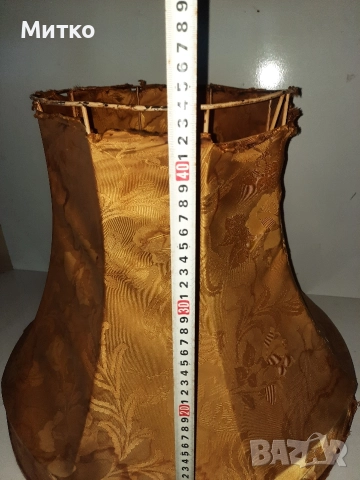 Ретро голям абажур за настолна лампа за реставрация , снимка 13 - Антикварни и старинни предмети - 52878765