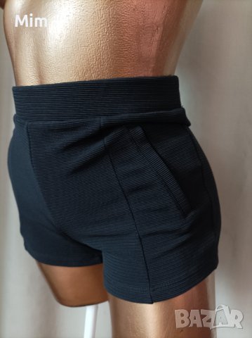 Pimkie S/M Черни панталонки рипс, снимка 5 - Къси панталони и бермуди - 41240738