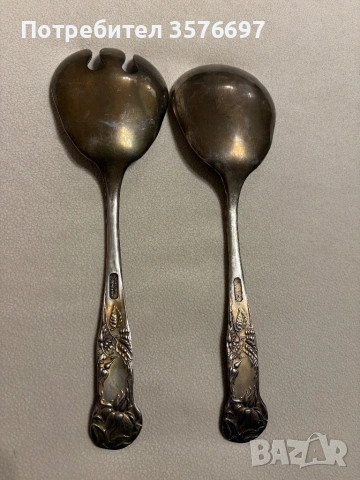 Посребрени прибори за сервиране, снимка 3 - Прибори за хранене, готвене и сервиране - 53100447