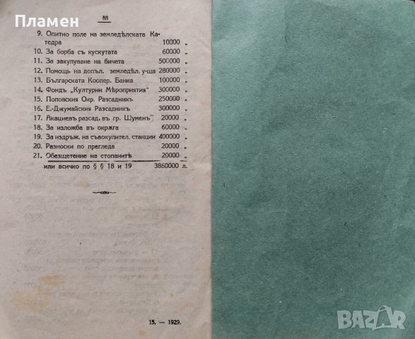Положението на Шуменски окръгъ въ стопанско отношение презъ 1928/29 год. П. Ю. Петровъ, снимка 5 - Антикварни и старинни предмети - 40808663