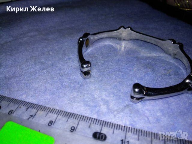 ДИЗАЙНЕРСКИ ВИНТИДЖ АРТ МОДЕЛ ГРИВНА ЛЕГИРАНА БЛАГОРОДНА НЕРЪЖДАЕМА СТОМАНА 38047, снимка 7 - Гривни - 40856304