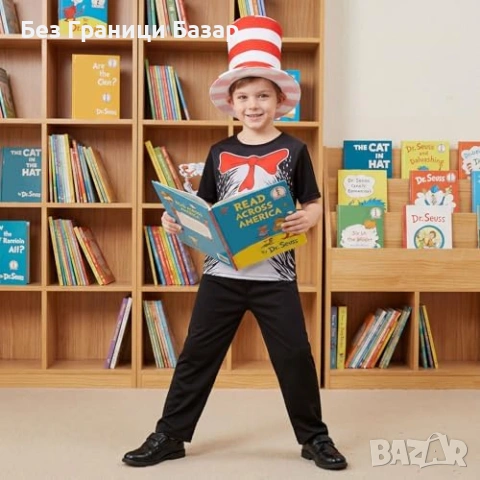 Нов Детски карнавален костюм котка с шапка ръкавици и панталон Хелоуин, снимка 6 - Други - 53839453