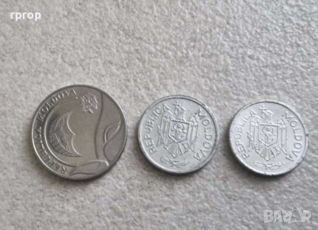 Монети. Молдова. 10 , 25 бани и 1 лея.  3 бр, снимка 4 - Нумизматика и бонистика - 42425247