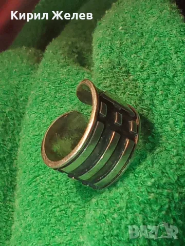 СТИЛЕН РЕГУЛИРУЕМ ФЕШЪН АРТ СРЕБЪРЕН ПРЪСТЕН ЛАКИРАНО СРЕБРО 925 ДИЗАЙНЕРСКО БИЖУ 44259, снимка 15 - Пръстени - 45526535