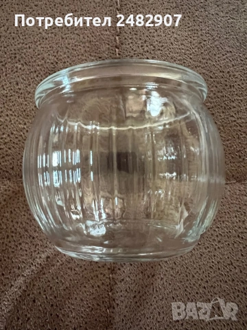 Стъклен свещник, снимка 3 - Декорация за дома - 53770082