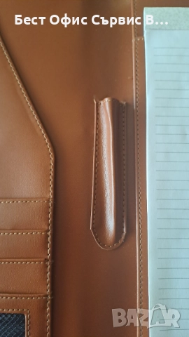 папка за документи луксозна кожена кафява с калкулатор A4 Размер, снимка 6 - Ученически пособия, канцеларски материали - 52515369