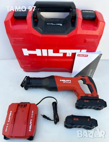 Hilti SR 6-22 AVR Nuron - Безчетков саблен трион 22V 4.0Ah 2024г.