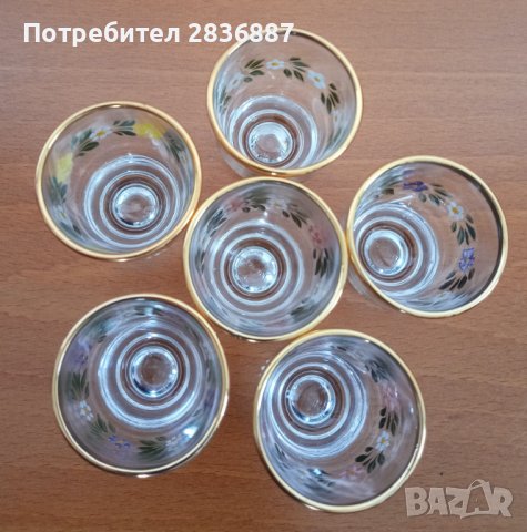 Красив сет  френски рисувани чашки/шотове, снимка 11 - Чаши - 40214354