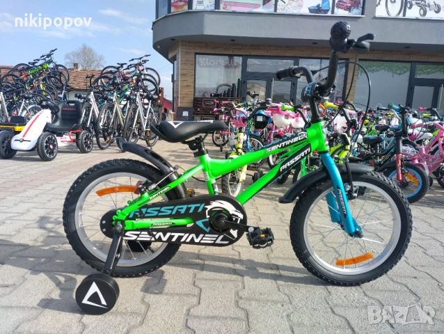 PASSATI Алуминиев велосипед 16" SENTINEL зелен, снимка 12 - Велосипеди - 53759364