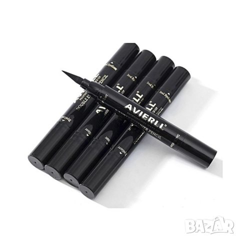 Двойна очна линия-писалка с дълготраен ефект и водоустойчивост