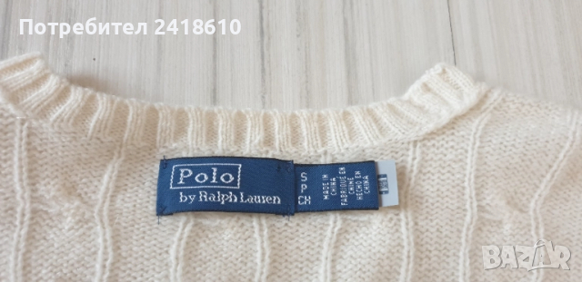 POLO Ralph Lauren Cable Wool / Cashmere Knit Womens Size S  НОВО! ОРИГИНАЛ! Дамски Пуловер, снимка 3 - Блузи с дълъг ръкав и пуловери - 52434170