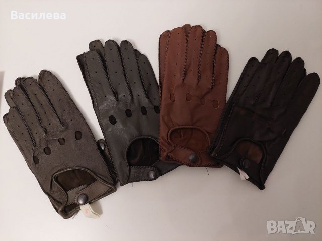 Ръкавици за шофиране естествена кожа , снимка 12 - Шапки - 12371713
