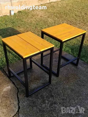 Столове - метал/дърво, снимка 3 - Градински мебели, декорация  - 48546017