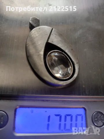 сребърно колие висулка 17гр, снимка 4 - Нумизматика и бонистика - 49119298