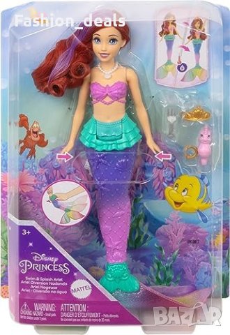 Нова кукла-русалка Ариел детска играчка Disney Princess HPD43 подарък, снимка 6 - Кукли - 41958608
