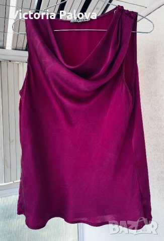 LUXURY британски бранд  JIGSAW  топ/блуза 100% коприна, снимка 8 - Корсети, бюстиета, топове - 41249347