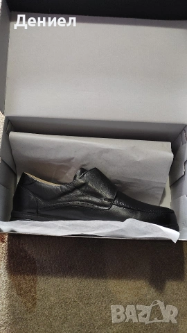 Dia Comfort - Черни ортопедични мъжки обувки за ходене за диабетици - Естествена кожа!, снимка 5 - Ежедневни обувки - 53243009