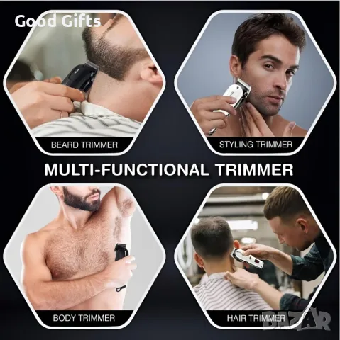 Професионална машинка за подстригване Gemei GM-6008 с LCD дисплей и 300 минути работа, снимка 7 - Машинки за подстригване - 50401047