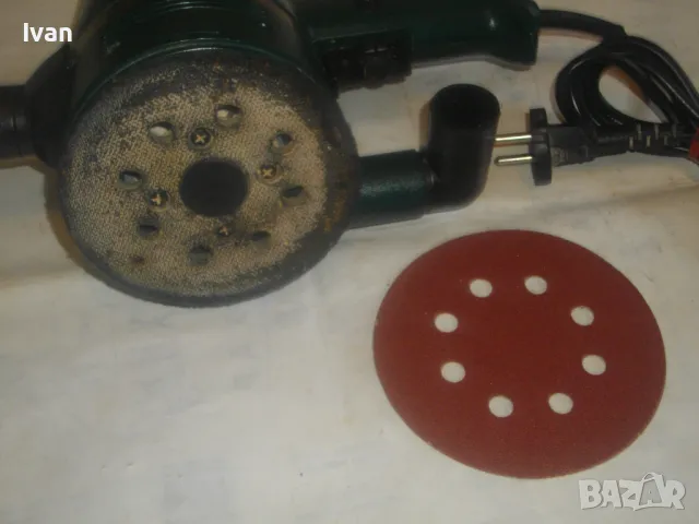 Оригинален немски 2004г. КРЪГЪЛ ЕКСЦЕНТЪР ВИБРОШЛАЙФ 420 вата Професионален MEISTER CRAFT ОТЛИЧЕН, снимка 7 - Други инструменти - 47967122