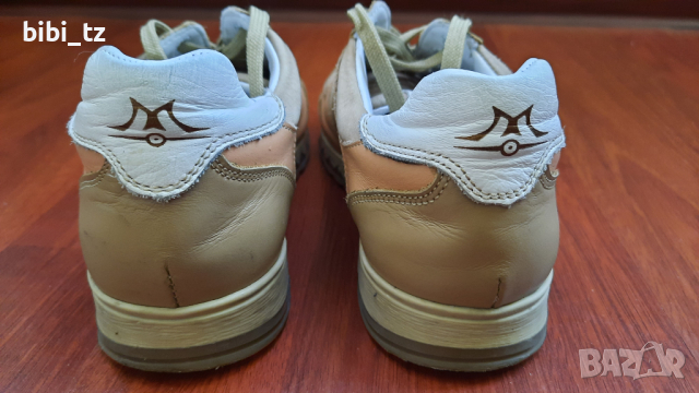 Бежови маратонки в комбинация от бяло и цвят праскова , снимка 5 - Детски маратонки - 36273709